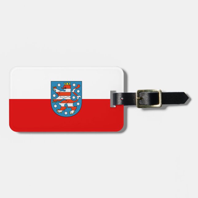 Flag of Thuringia Luggage Tag (Front Horizontal)
