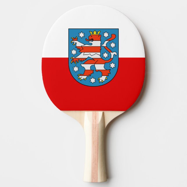 Flag of Thuringia Ping Pong Paddle (Front)