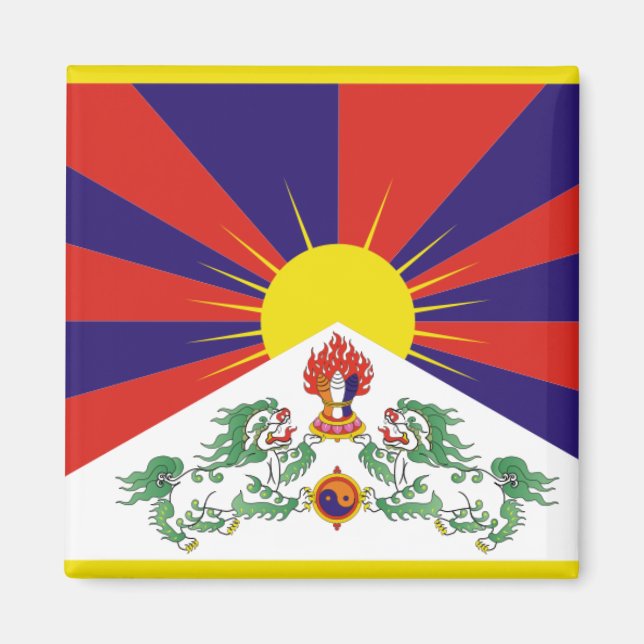 Flag of Tibet Magnet (Front)