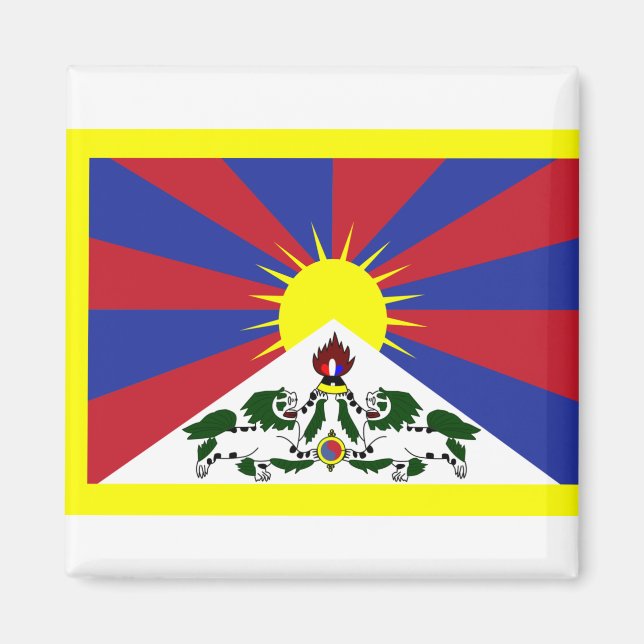 Flag of Tibet Magnet (Front)