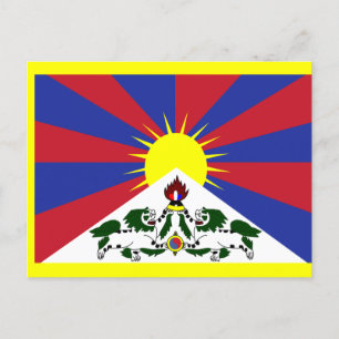 Flag of Tibet Postcard