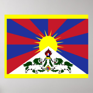 Flag of Tibet Poster
