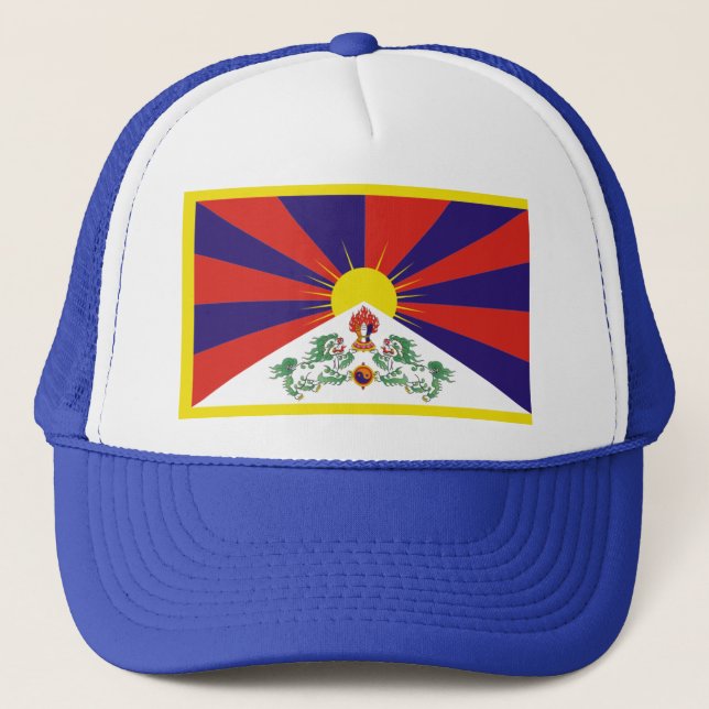 Flag of Tibet Trucker Hat (Front)