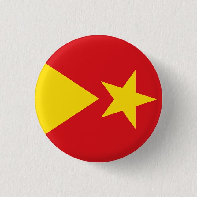Flag of Tigray Region 3 Cm Round Badge (Front)