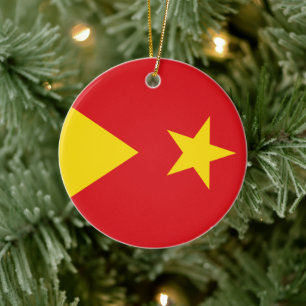 Flag of Tigray Region Ceramic Ornament