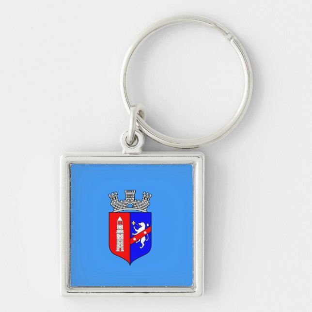 Flag of Tirana, Albania Keychain (Front)