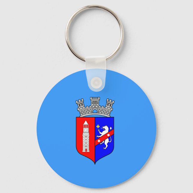 Flag of Tirana, Albania Keychain (Front)