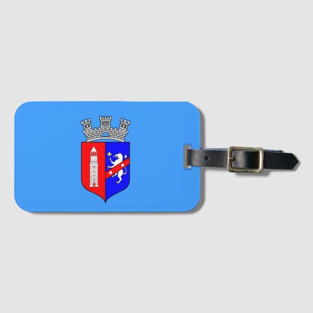 Flag of Tirana, Albania  Luggage Tag (Front Horizontal)
