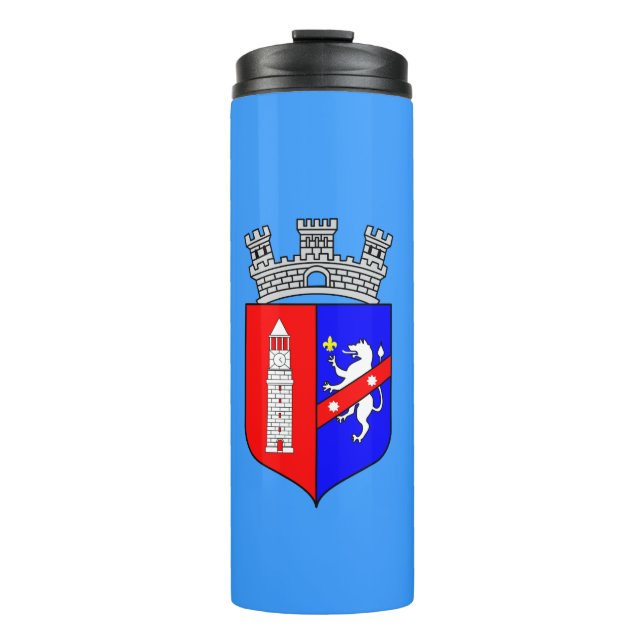 Flag of Tirana, Albania Thermal Tumbler (Front)