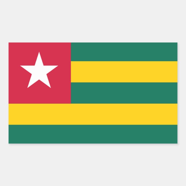 Flag of Togo Rectangular Sticker (Front)