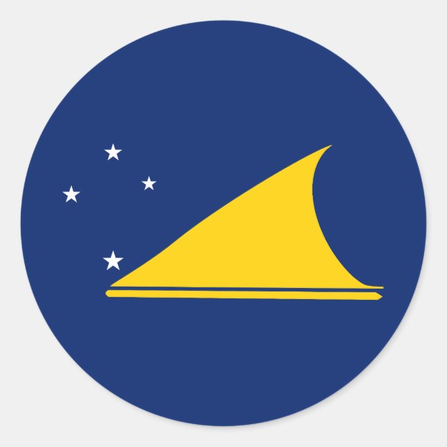 Flag of Tokelau Classic Round Sticker (Front)