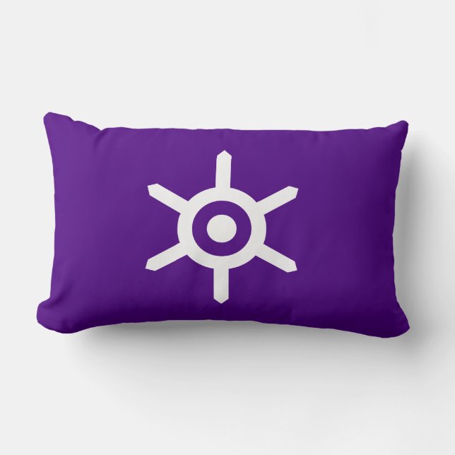 Flag of Tokyo prefecture, Japan Lumbar Pillow (Front)