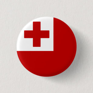 Flag of Tonga 3 Cm Round Badge
