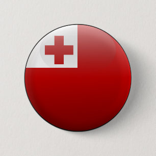 Flag of Tonga 6 Cm Round Badge