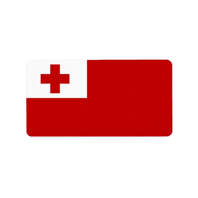 Flag of Tonga Labels (Front)