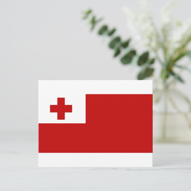 Flag of Tonga Postcard (Standing Front)