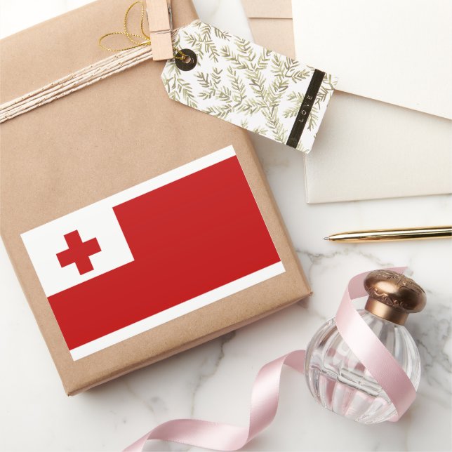 Flag of Tonga Rectangular Sticker (Gifting)