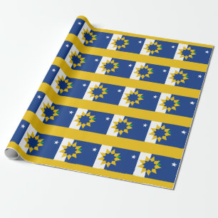 Flag of Topeka, Kansas Wrapping Paper