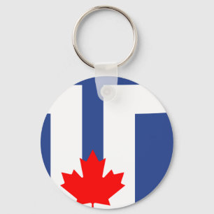 Flag of Toronto, Ontario Keychain