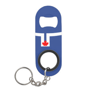 Flag of Toronto, Ontario Keychain Bottle Opener