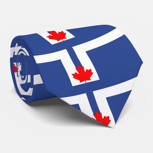 Flag of Toronto, Ontario Neck Tie (Rolled)