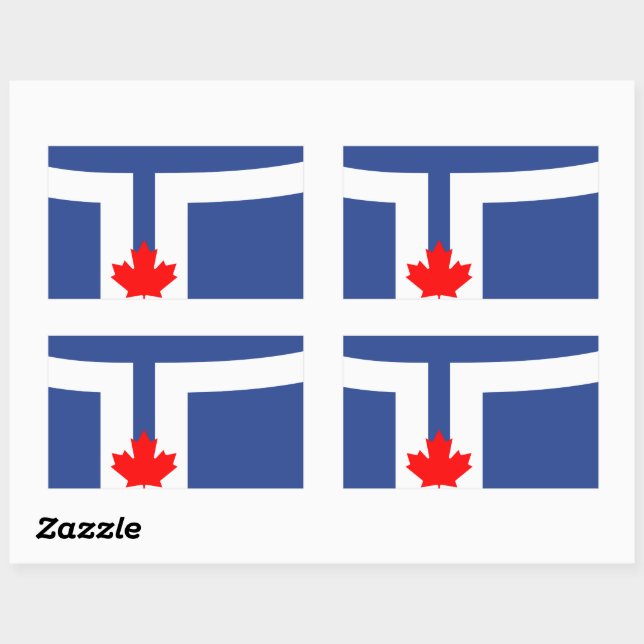 Flag of Toronto, Ontario Rectangle Stickers (Sheet)