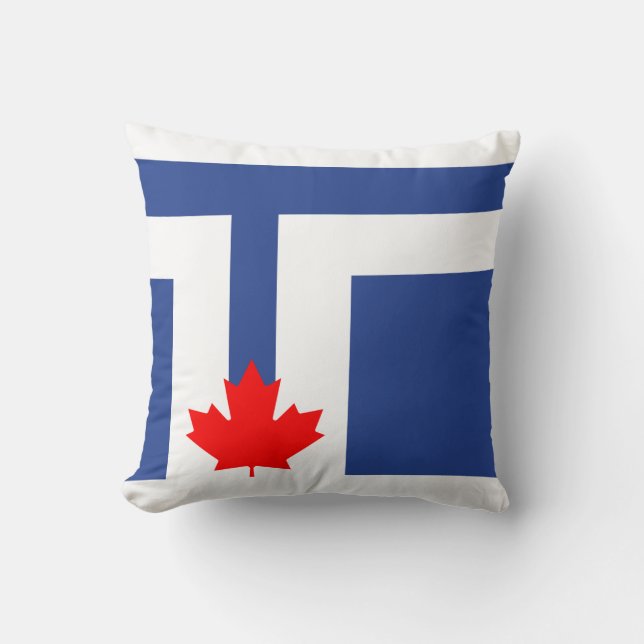 Flag of Toronto, Ontario Throw Pillow (Front)