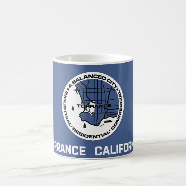 Flag of Torrance (California) Coffee Mug (Center)