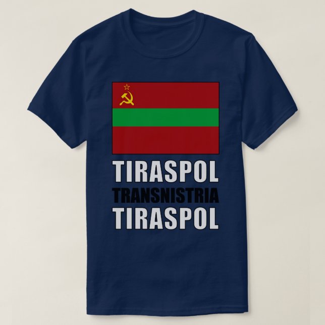 Flag of Transnistria T-Shirt (Design Front)