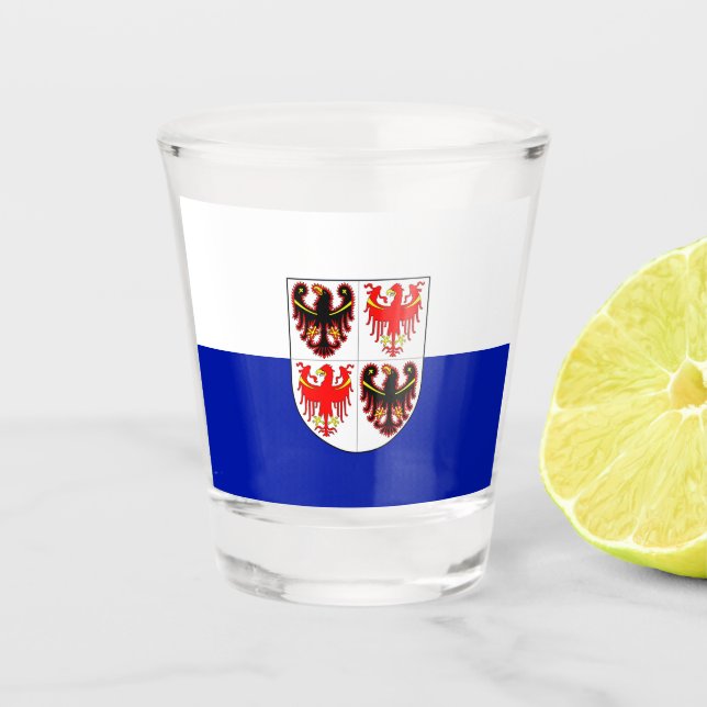 Flag of Trentino-Alto Adige (Italy)  Shot Glass (Front)