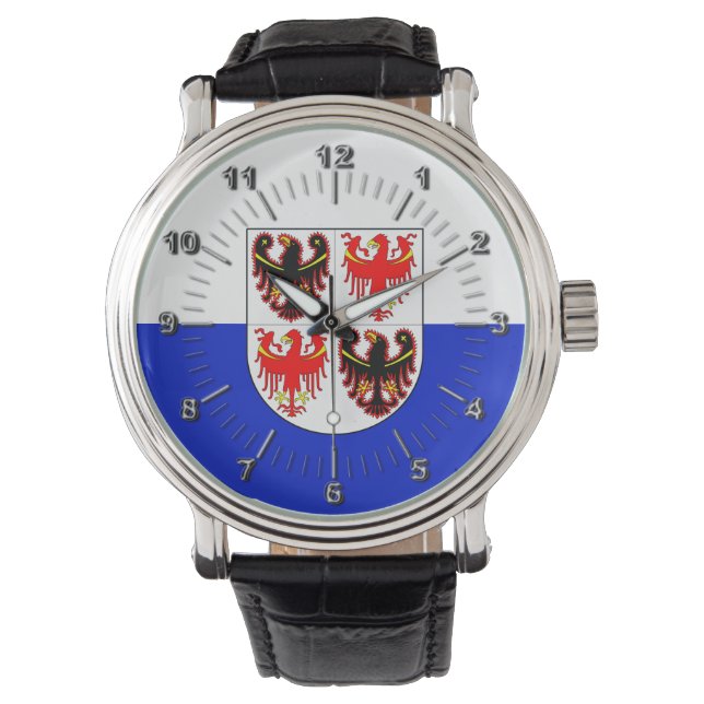 Flag of Trentino Alto Adige (Italy)   Watch (Front)