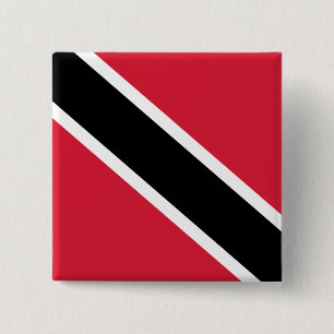Flag of Trinidad and Tobago 15 Cm Square Badge