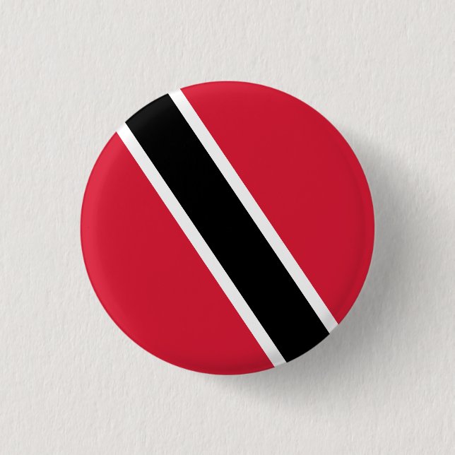 Flag of Trinidad and Tobago 3 Cm Round Badge (Front)