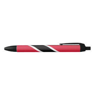 Flag of Trinidad and Tobago Black Ink Pen