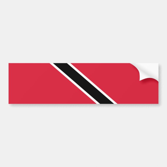 Flag of Trinidad and Tobago Bumper Sticker (Front)