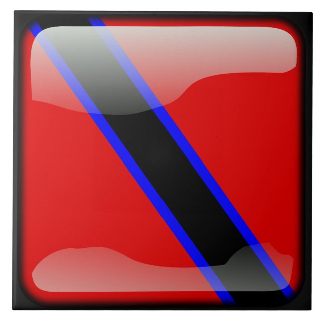 Flag of Trinidad and Tobago Ceramic Tile (Front)