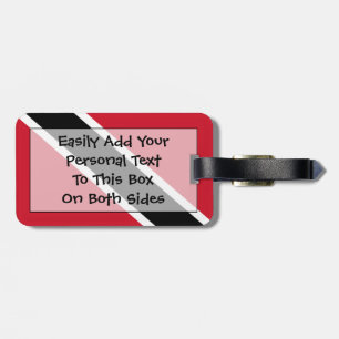 Flag of Trinidad and Tobago Easy ID Personal Luggage Tag