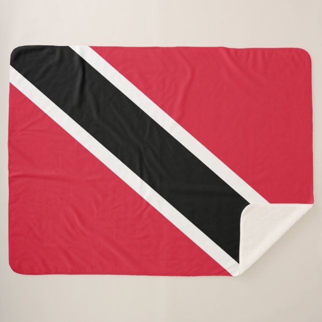 Flag of Trinidad and Tobago Sherpa Blanket (Front (Horizontal))