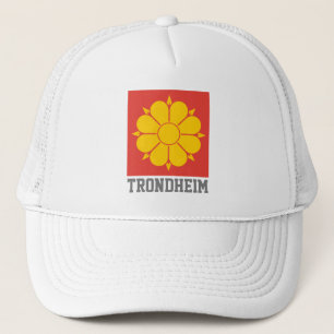 Flag of Trondheim, Norway Trucker Hat
