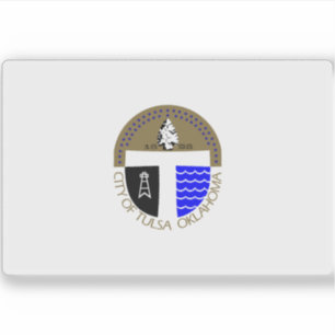 Flag of Tulsa, Oklahoma (1973–2018), USA