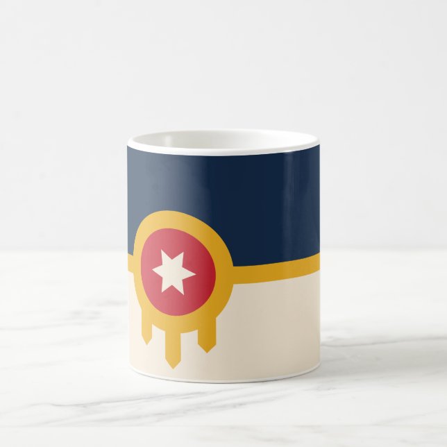Flag of Tulsa (Oklahoma) Coffee Mug (Center)
