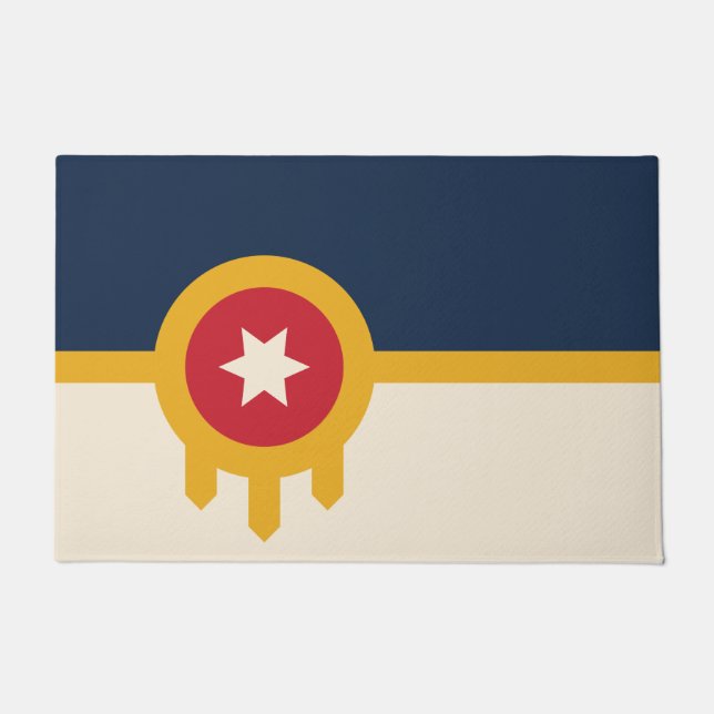 Flag of Tulsa (Oklahoma) Doormat (Front)