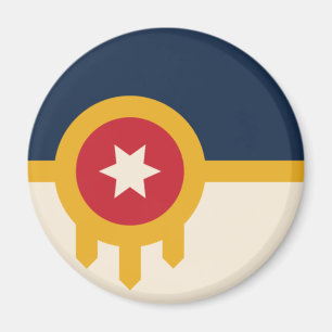 Flag of Tulsa (Oklahoma) Magnet
