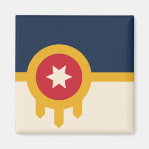 Flag of Tulsa (Oklahoma) Magnet