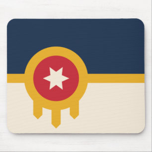 Flag of Tulsa (Oklahoma) Mouse Pad