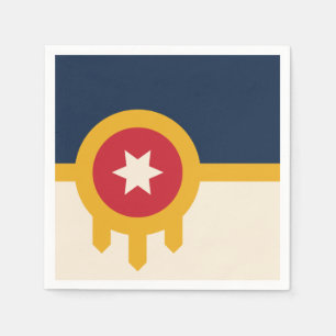 Flag of Tulsa, Oklahoma Napkin