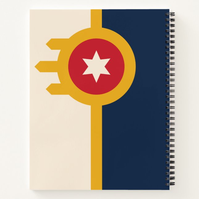 Flag of Tulsa (Oklahoma) Notebook (Back)