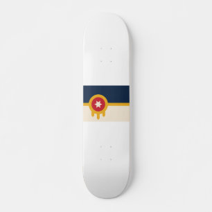 Flag of Tulsa, Oklahoma Skateboard