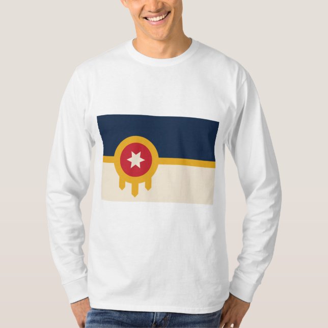 Flag of Tulsa (Oklahoma) T-Shirt (Front)