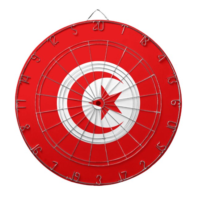 Flag of Tunisia Dartboard (Front)